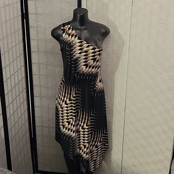 BRAND NEW BISSOU BISSOU ONE SHOULDER ASYMMETRICAL WOMEN"S DRESS - Picture 10 of 14